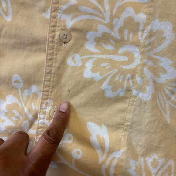 Vintage 90s Chaps Ralph Lauren Hawaiian Shirt Floral Vacation Beachy Retirement - Picture 4 of 8